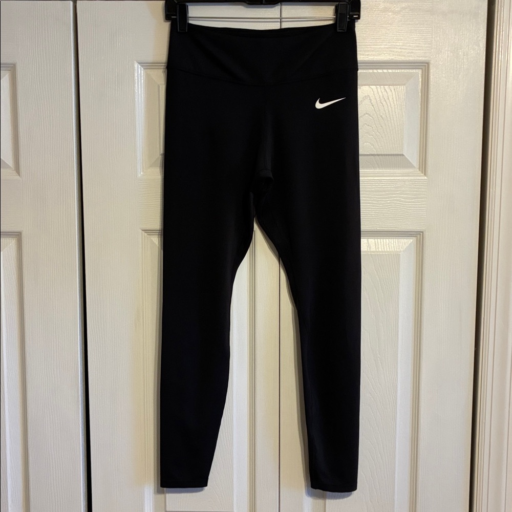 Nike Dri Fit Black Leggings with Run Logo